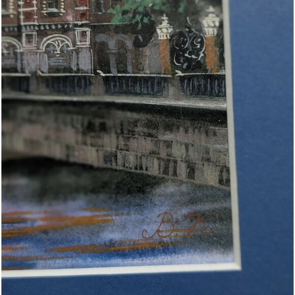 Framed Watercolor Painting Of Church of The Savior on Spilled Blood St. Petersbu - Picture 4 of 15